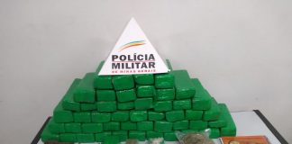 Operação da PM prende três e apreende 45 quilos de maconha