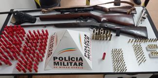 Armas e munições são encontradas em fazenda na Barragem