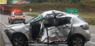 Fortes chuvas provocam acidente fatal no trevo da UIT