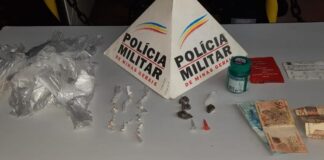 Crack e maconha, PM flagra tráfico de drogas em Santanense
