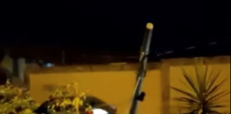 Carro atinge poste na Av. João Moreira de Carvalho no Res. Santanense (video)