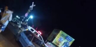 Carro atinge composição férrea no bairro Padre Eustáquio