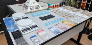 Traficante, usuários e muita droga apreendida no centro de Itaúna