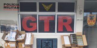 1,5 milhão em celulares vindos do Paraguai são apreendidos na barreira PMRV de Azurita