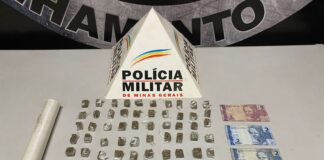 Denúncia anônima leva a apreensão de drogas e prisão no bairro Irmãos Auler