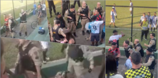 Final do Campeonato Bairro a Bairro é marcada por briga entre torcidas e ação da PM com gás lacrimogêneo, cassetetes e balas de borracha ( fotos e vídeos)