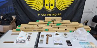 Grande quantidade de drogas é apreendida em Itaúna