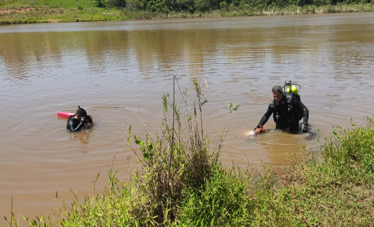 Homem morre afogado na lagoa do Três Marias; o corpo estava a 4 metros de profundidade