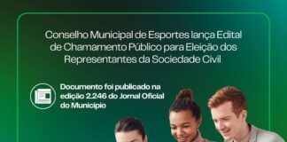 Prefeitura lança Edital de Chamamento público, para a Eleição dos Representantes da Sociedade Civil para composição do Conselho Municipal de Esportes no biênio 2024/2025.