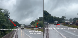 Atualização: Pista escorregadia na BR 381, causa acidentes e deixa dois feridos