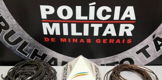 PM detém suspeitos de furto e recupera material