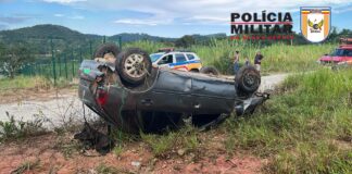 POLÍCIA MILITAR RODOVIÁRIA ATENDE ACIDENTE COM VÍTIMAS NA RODOVIA MG-431
