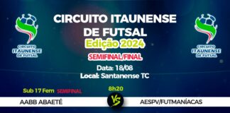 Domingo tem a grande final do Circuito Itaunense de Futsal 2024