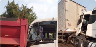 ACIDENTE: Carretas, Caminhão e Micro-ônibus se envolvem em colisão na MG050