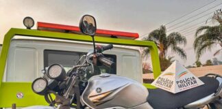 Motocicleta furtada é recuperada e responsável pelo furto preso no hospital