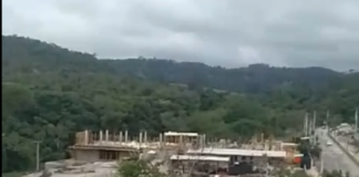 Operários sofrem queda de estrutura em obra no Boulevard Lago Sul em Itaúna