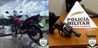 Atualização: PM evita roubo na área central de Itaúna e apreende arma