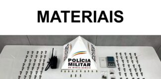 Polícia Militar apreende drogas e munições em construção abandonada em Itatiaiuçu