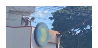 Homem que surtou no Itaunense na parte da manhã, deu trabalho à tarde no Garcias