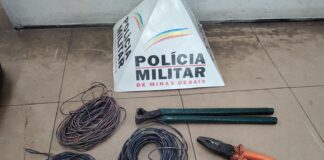 Homem é preso em flagrante por furto de fiação e posse de crack em Itaúna