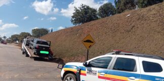 PM recupera veículo furtado e prende suspeito em Itatiaiuçu