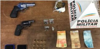 PM apreende armas e drogas em baile funk clandestino em Itaúna