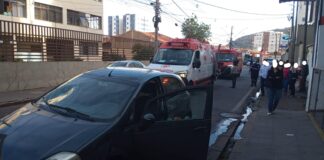 Idoso é atropelado na avenida Getúlio Vargas, em Itaúna