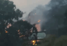 No rastro das chamas