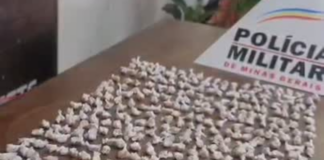 Polícia Militar apreende mais de 500 pedras de crack em Itaúna