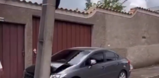 Acidente no Bairro de Lourdes em Itaúna