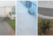 Temporal castiga Itaúna com granizo, ruas alagadas e susto na MG-050