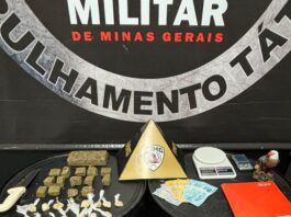 PM prende suspeito por tráfico no bairro Itaunense, em Itaúna