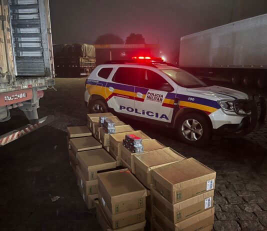PM impede furto de carga avaliada em R$ 1,1 milhão em Itatiaiuçu