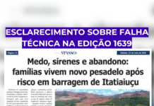 Publicação indevida de conteúdo arquivado – Edição 1639