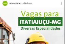 Oportunidade para fazer parte da Usiminas, em Itatiaiuçu-MG