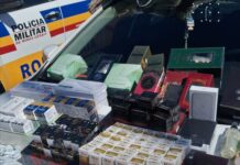 Mulher é presa por contrabando durante abordagem da PMR na MG 050
