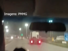 PMMG divulga perseguição policial: motorista da carreta não respeitou ordem de parada