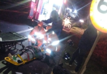 Homem fica ferido após colisão entre duas motos