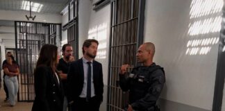Ministério Público vistoria obras da rede de esgoto e abastecimento de água no novo presídio