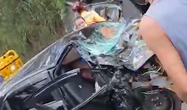 Mulher morreu após acidente grave na BR-352; outra vítima teve que ser socorrida de helicóptero