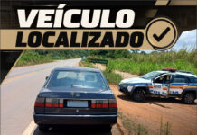 Veículo roubado em Itaúna foi localizado na MG 431